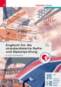 Text: "Englisch für die standardisierte Reife- und Diplomprüfung", "Forms and Structures", "RAAB KODRÉ".  
Eine Collage mit britischem Motiv und Wahrzeichen.
