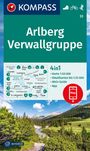 : KOMPASS Wanderkarte 33 Arlberg, Verwallgruppe 1:50.000, KRT