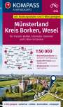 : KOMPASS Fahrradkarte 3216 Münsterland, Kreis Borken, Wesel mit Knotenpunkten 1:50.000, KRT