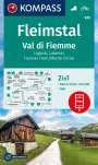 : KOMPASS Wanderkarte 655 Fleimstal / Val di Fiemme, Lagorai, Latemar, Trudner Horn, Monte Corno 1:25.000, KRT