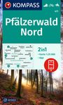 : KOMPASS Wanderkarte 471 Pfälzerwald Nord 1:25.000, KRT