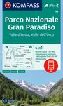 : KOMPASS Wanderkarte 86 Parco Nazionale Gran Paradiso, Valle d'Aosta, Valle dell'Orco 1:50.000, KRT