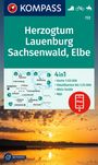 : KOMPASS Wanderkarte 722 Herzogtum Lauenburg, Sachsenwald, Elbe 1:50.000, KRT