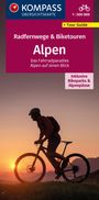 : KOMPASS Radfernwegekarte Radfernwege & Biketouren Alpen - Übersichtskarte 1:500.000, KRT