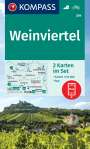 : KOMPASS Wanderkarten-Set 204 Weinviertel (2 Karten) 1:50.000, KRT