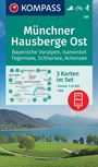 : KOMPASS Wanderkarten-Set 797 Münchner Hausberge Ost, Bayerische Voralpen, Isarwinkel, Tegernsee, Schliersee, Achensee (3 Karten) 1:25.000, KRT