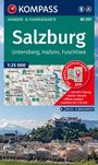 : KOMPASS Wanderkarte 017 Salzburg, Untersberg, Hallein, Fuschlsee 1:25.000, KRT