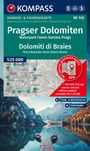 : KOMPASS Wanderkarte 145 Pragser Dolomiten, Naturpark Fanes-Sennes-Prags / Dolomiti di Braies, Parco Naturale Fanes-Senes-Braies 1:25.000, KRT