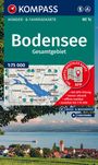 : KOMPASS Wanderkarte 1c Bodensee Gesamtgebiet 1:75.000, KRT