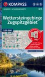 : KOMPASS Wanderkarte 5 Wettersteingebirge, Zugspitzgebiet 1:50.000, KRT