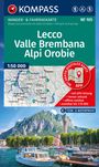: KOMPASS Wanderkarte 105 Lecco, Valle Brembana, Alpi Orobie 1:50.000, KRT