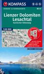 KOMPASS Wanderkarte 47 Lienzer Dolomiten, Lesachtal, Karnischer Höhenweg 1:50.000, KRT
