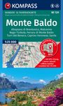 KOMPASS Wanderkarte 129 Monte Baldo, Malcesine, Nago-Torbole, Garda 1:25.000, KRT