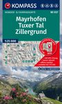 KOMPASS Wanderkarte 037 Mayrhofen, Tuxer Tal, Zillergrund 1:25.000, KRT