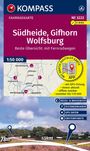 KOMPASS Fahrradkarte 3222 Südheide, Gifhorn, Wolfsburg mit Knotenpunkten 1:50.000, KRT