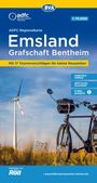 BVA ADFC Regionalkarte Emsland, Grafschaft Bentheim mit Knotenpunkten 1:75.000, KRT