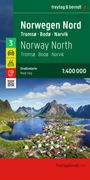 freytag & berndt Straßenkarte Norwegen Nord, Tromsø - Bodø - Narvik 1:400.000, KRT
