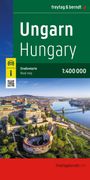 freytag & berndt Straßenkarte Ungarn 1:400.000, KRT