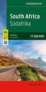 "South Africa Südafrika, Road map Straßenkarte 1:1 500 000." Bild einer Küstenstraße mit Bergen und Meer.