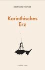 "Korinthisches Erz" von Eberhard Häfner, KLEVER Verlag. Schlichtes Design: Figur auf schwarzem Felsen, heller Hintergrund.