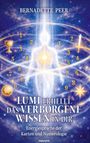„LUMI erhellt das verborgene Wissen in dir. Energiesprache der Karten und Numerologie.“ zeigt eine leuchtende, menschliche Gestalt.