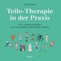 Text: "Eva Orinsky, Teile-Therapie in der Praxis, IFS + Kreative Techniken aus verschiedenen systemischen Ansätzen, Band 2." Verschiedene Figuren sind abgebildet.