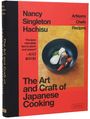Buchcover: "Nancy Singleton Hachisu: The Art and Craft of Japanese Cooking". Zitat von Alice Waters. Teller mit Essen.