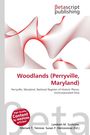 "Woodlands (Perryville, Maryland)" steht in Rot, darunter "Perryville, Maryland..." Ein Logo von Betascript Publishing ist oben.