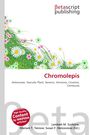 „Betascript Publishing“, „Chromolepis“, farbenfrohe Illustration von Blumen wie Gänseblümchen und Margeriten.