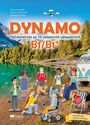 "DYNAMO B1/B1+" steht groß oben. Darunter eine Zeichnung von Jugendlichen in Freizeitkleidung an einem See.