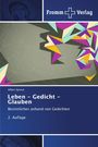 "Leben – Gedicht – Glauben", von Albert Sprock. 2. Auflage. Abstrakte, bunte geometrische Formen. Logo: Fromm Verlag.