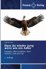 "Dass du wieder jung wirst wie ein Adler" von Siegfried Karg. Illustration eines fliegenden Adlers, Fromm Verlag Logo.