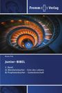 "Bruno Fink, Junior-BIBEL, 2. Band: A) Weisheitsbücher – Sinn des Lebens B) Prophetenbücher – Gottesbotschaft. Fromm Verlag Logo. Spiraltreppe von oben."