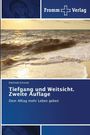 Oben rechts: "Fromm Verlag" mit Kreuz. Darunter: "Dietlinde Schmidt, Tiefgang und Weitsicht. Zweite Auflage". Bild: Meereswellen.