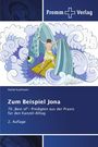 Zum Beispiel Jona. 70 „Best of“-Predigten für den Kanzel-Alltag. Illustration: Jona in einem großen Fisch mit Wellen.
