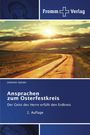 "Fromm Verlag" mit Kreuz. "Johannes Spitaler: Ansprachen zum Osterfestkreis." Sonnenuntergang über einer ländlichen Straße.