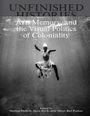 Text: "Art, Memory, and the Visual Politics of Coloniality. Edited by Mathias Danbolt, Mette Kia Krabbe Meyer, Bart Pushaw."  
In Schwarz-Weiß ist eine Person unter Wasser.