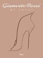 „Gianvito Rossi“, „My Shoes“. Eine stilisierte Zeichnung eines eleganten Stilettos auf beigefarbenem Hintergrund.