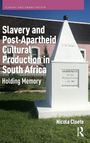 Text: "Slavery and Post-Apartheid Cultural Production in South Africa". Weißes Monument vor rosa Gebäude. Autor: Nicola Cloete.
