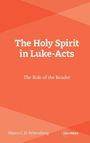 „The Holy Spirit in Luke-Acts: The Role of the Reader“ von Marco C.D. Wittenberg, CEU Press Logo. Orange geometrischer Hintergrund.