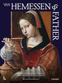 "VAN HEEMESSEN & FATHER" ist in großen Buchstaben zu lesen. Eine Frau in mittelalterlicher Kleidung hält eine Waage.