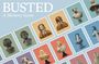 Text: "BUSTED A Memory Game". Darstellung von Büsten auf farbigen Karten verteilt.