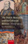 "The Dutch Monarchy and Its Colonial History 1600-2025" von Gert Oostindie. Collage historischer Illustrationen.