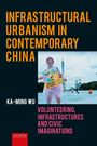 "Infrastructural Urbanism in Contemporary China" steht oben. Darunter eine lächelnde Person mit Plakat.