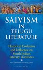 "SAIVISM IN TELUGU LITERATURE" steht im Zentrum. Darüber eine Szene mit Shiva und indischen Figuren vor Bergen.