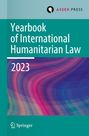"Yearbook of International Humanitarian Law 2023" auf grünem und buntem Hintergrund. Enthält Asser Press Logo.