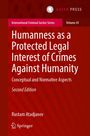 Titel: "Humanness as a Protected Legal Interest of Crimes Against Humanity". Roter Hintergrund, Logo oben.
