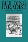 "BUILDING PARADISE", Text über Geschlecht, Tourismus, Architektur in Spanien. Schwarzweißfoto von Strandleben und Baustelle.