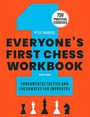 "Everyone's First Chess Workbook", blaues "1" auf orange. "759 Practical Exercises." Schachfiguren unten als Symbole.