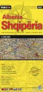 Albanien Straßenkarte 1 : 350 000 GPS, KRT